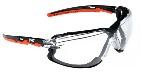 SAFETY GLASSES AMBUSH FOAM BACK CLEAR
