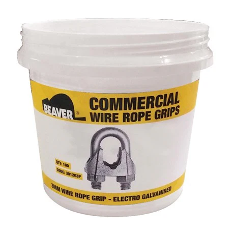 WIRE ROPE GRIP 8MM COMMERCIAL GALV