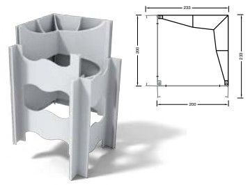 DINCEL 3 CORNER PROFILE-200 3600 (1.68)