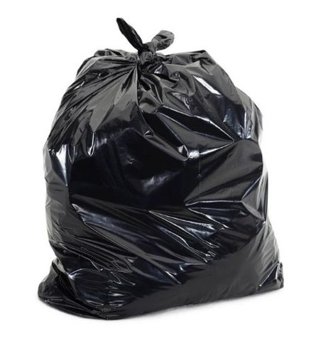 BIN LINER PLASTIC BLACK- HD1204B - 120LTR (BOX200)
