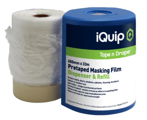 FILM MASKING 0.65M X 33M PRE TAPED DISPENSER