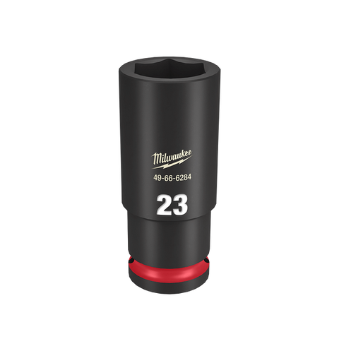 SOCKET IMP MILW SHOCKWAVE 1/2" DR DEEP 23MM (PCE)