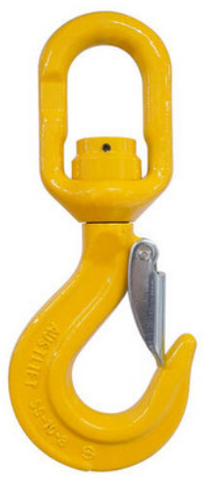 HOOK EYE SWIVEL 8MM 2T S/LATCH G80 TYPE SS