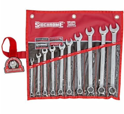 SPANNER SET SIDCHROME R/OE METRIC (10 PCE)