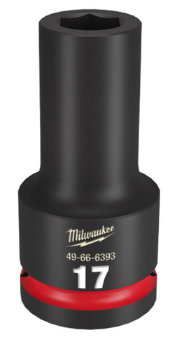SOCKET IMP MILW SHOCKWAVE 3/4" DR DEEP 17MM (PCE)