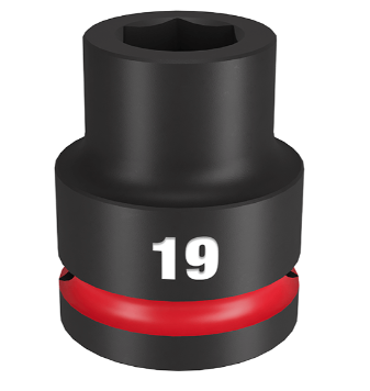 SOCKET IMP MILW SHOCKWAVE 3/4" DR STD 19MM (PCE)