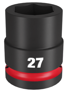 SOCKET IMP MILW SHOCKWAVE 3/4" DR STD 27MM (PCE)