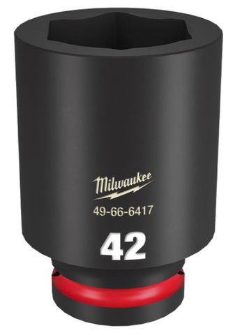 SOCKET IMP MILW SHOCKWAVE 3/4" DR DEEP 42MM (PCE)
