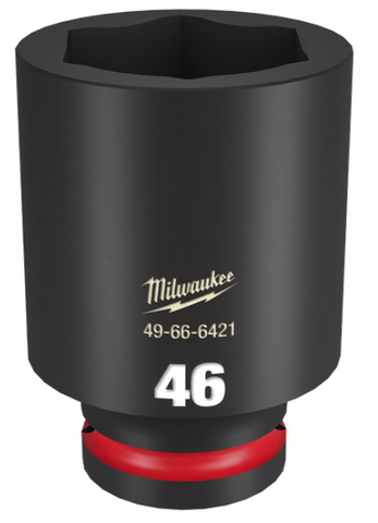 SOCKET IMP MILW SHOCKWAVE 3/4" DR DEEP 46MM (PCE)