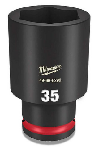 SOCKET IMP MILW SHOCKWAVE 1/2" DR DEEP 35MM (PCE)