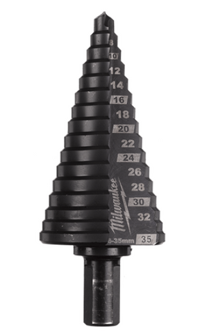 STEP DRILL BIT MILWAUKEE COBALT 6-35MM