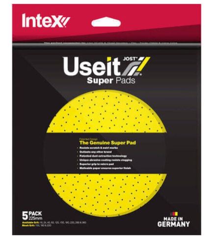 SANDING DISC SUPERPADS USEIT 180 GRIT INTEX 5PK