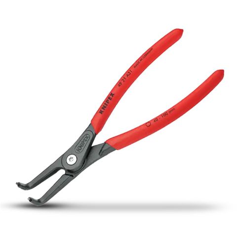 KNIPEX EXTERNAL CIRCLIP PLIER BENT 210MM CAP