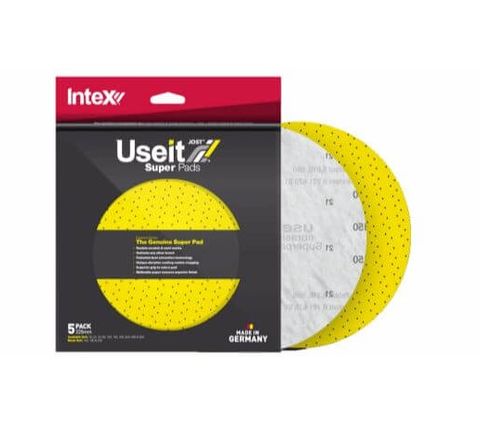 SANDING DISC SUPERPADS USEIT 120 GRIT INTEX 5PK
