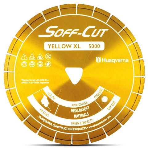 BLADE SOFFCUT HUSQVARNA XL6-5000 YELLOW 6"
