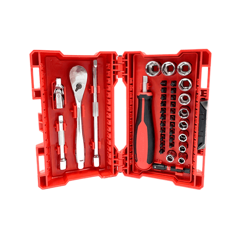 SOCKET & BIT SET 1/4"SD MILW 38PCS 48229199