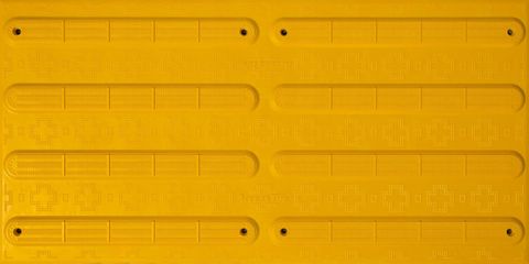 TACTILE DIRECTIONAL 600X300MM YELLOW STICK ON ESP