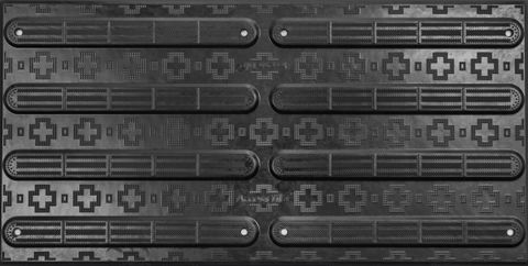 TACTILE DIRECTIONAL 600X300MM BLACK CIP ESP