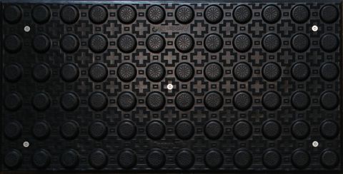 TACTILE HAZARD 1200X600MM BLACK CIP ESP