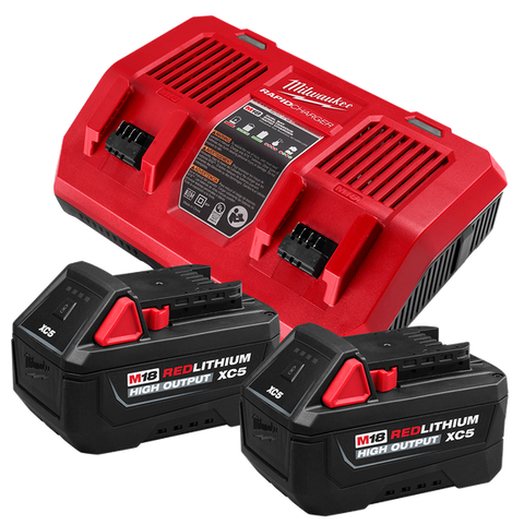 BATTERY STARTER PACK DUAL BAY M18 REDLITHIUM MILW