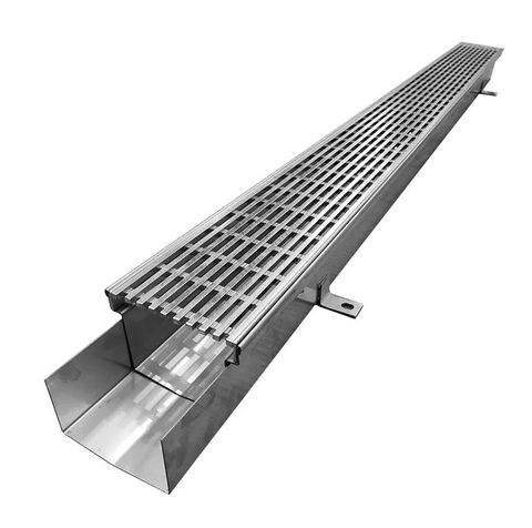 CHANNEL READYDRAIN 100 S/S316 100MM C/O X 2M CL B