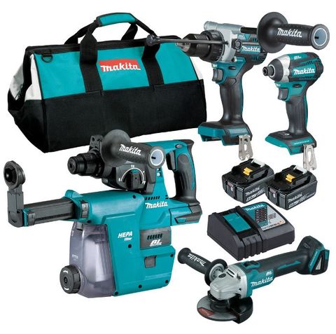 COMBO KIT 18V 4PCE MAKITA DLX4148TX1