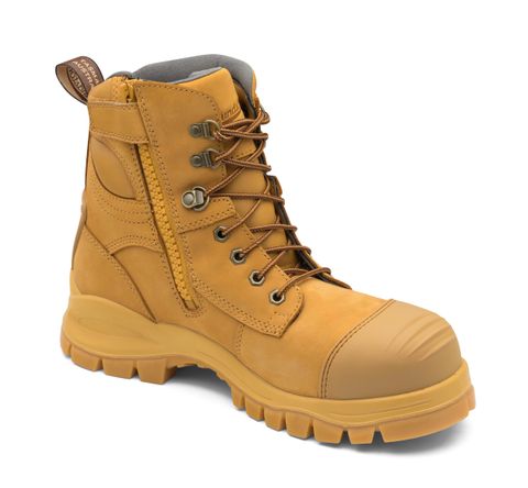 BOOT BLUNDSTONE L/U ZIP 992 WHEAT SIZE 9 (PAIR)