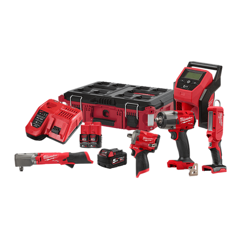 MILWAUKEE M12 FUEL™ & M18 FUEL™ 5 PIECE POWER PACK