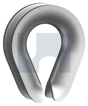 THIMBLE WIRE ROPE OPEN 3.2MM SS304 (PIECE)