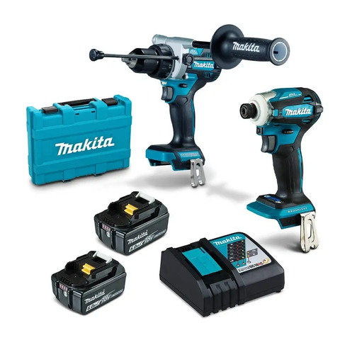 DRILL+DRIVER MAKITA KIT 18V 6.0A DLX2455G (2 PCE)