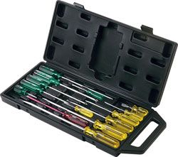 SCREWDRIVER SET STANLEY (14 PCE) IN CASE