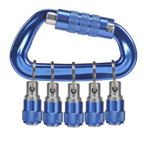 CARABINER &1/4" HEX SHANK ACCESORIES W/HOLDER