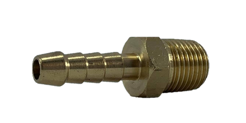 HOSE BARB BRASS 1/4" HOSE x 1/4" BSP P3 MALE