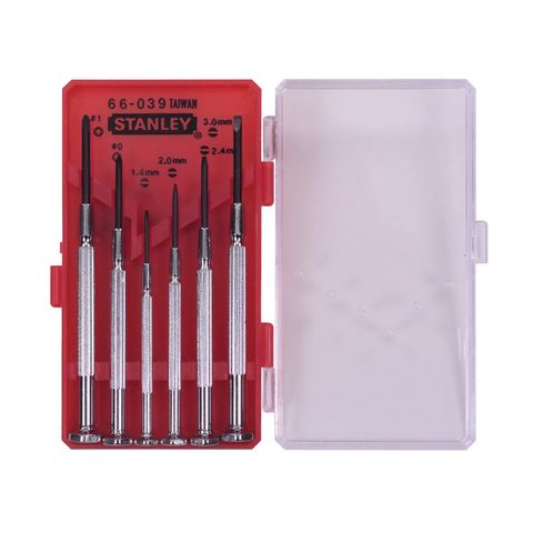 SCREWDRIVER SET STANLEY JEWELLERS 6