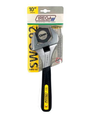 WRENCH ADJUSTABLE SUPER WIDE CHROME 10" 250MM IREG