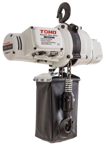 CHAIN HOIST ELEC 0.5T/3M SINGLE PHASE 240V TOHO