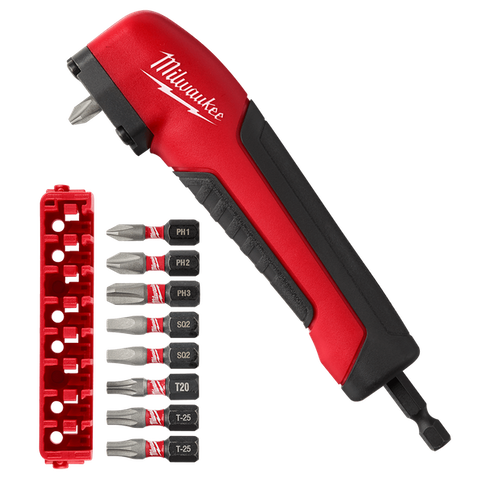 MILWAUKEE SHOCKWAVE� RIGHT ANGLE ADAPTER 10PCE SET