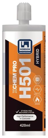 ADHESIVE H501 HOBSON EPOXY HYBRID 420ML