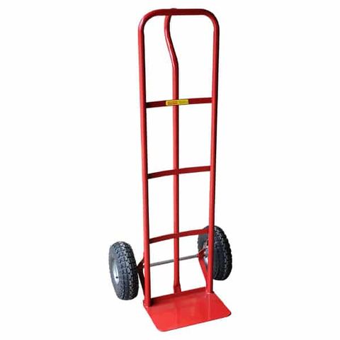 HAND TROLLEY PNEUMATIC P HANDLE RED 200KG