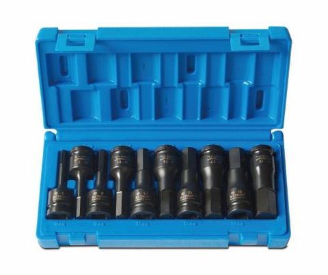 SOCKET IMP ACTION SET 1/2"DR INHEX 6-19MM (10 PCE)