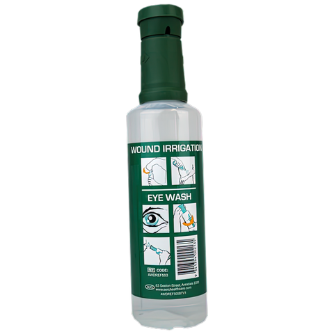 EYEWASH BOTTLE EYE 500ML 0.9% SOLUTION SM