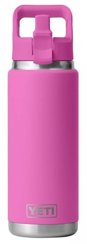 BOTTLE RAMBLER STRAW CAP 26OZ 760ML FUSCHIA YETI