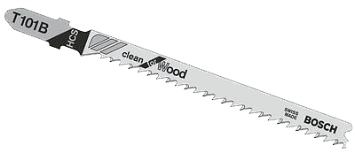 JIGSAW BLADE BOSCH CLEAN WOOD T101B (PK 5)