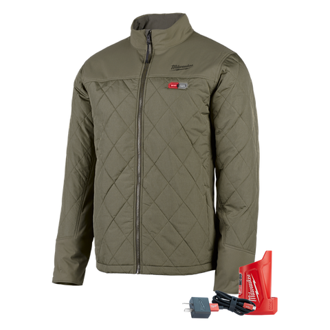 JACKET HEATED MILWAUKEE M12 AXIS OLIVE GREEN XL