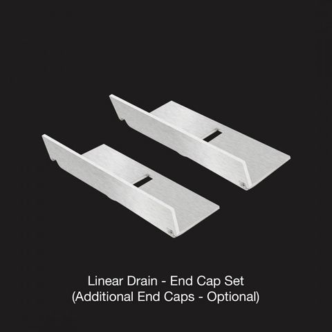 END CAPS HIDE LINEAR DRAIN 20MM