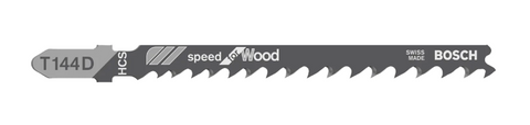 BLADE JIGSAW BOSCH SPEED WOOD T144D (PK 5)