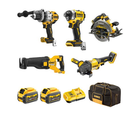 COMBO KIT 5P DCZ507T2-XE 18V XR BRUSHLESS  DEWALT