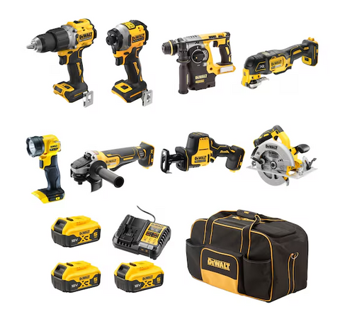 COMBO KIT 8P DCZ801P3-XE 18V XR BRUSHLESS  DEWALT