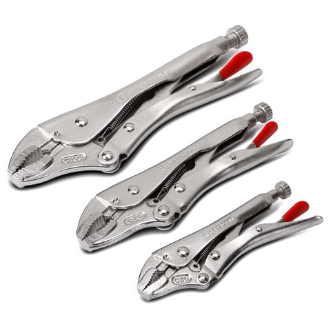 CURVED JAW LOCKING PLIERS SET 3PCE