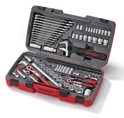 SOCKET & TOOL TENG SET 1/4"-3/8"-1/2" DR MET 127PC